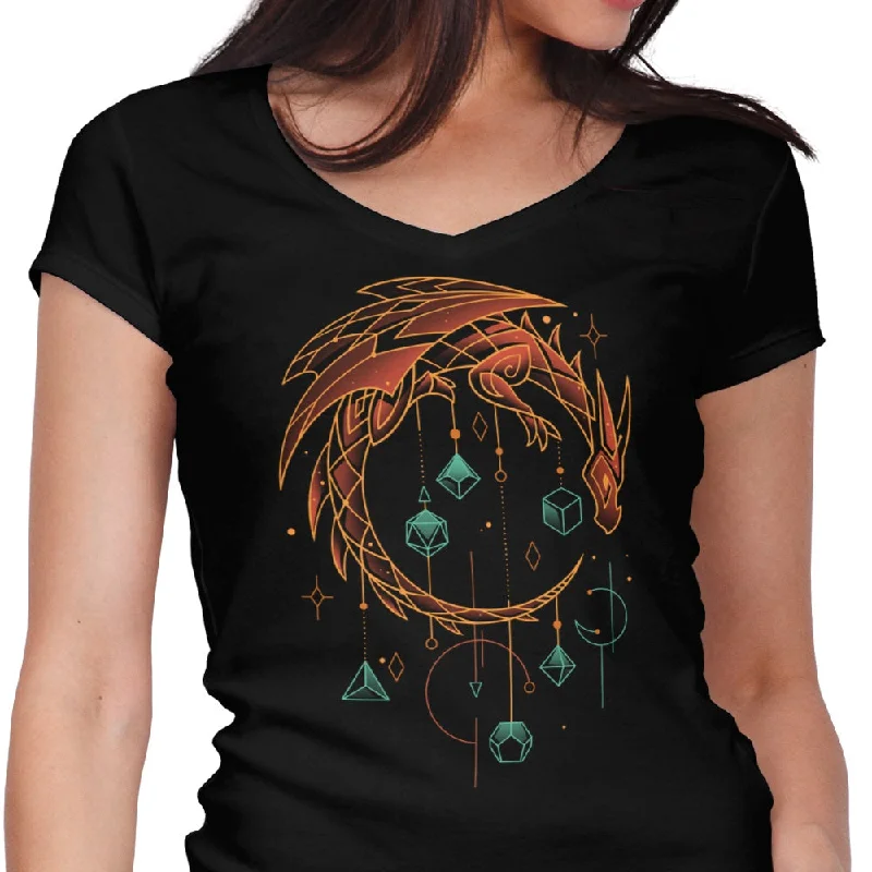 Draconic Dice Keeper - Women's V-Neck