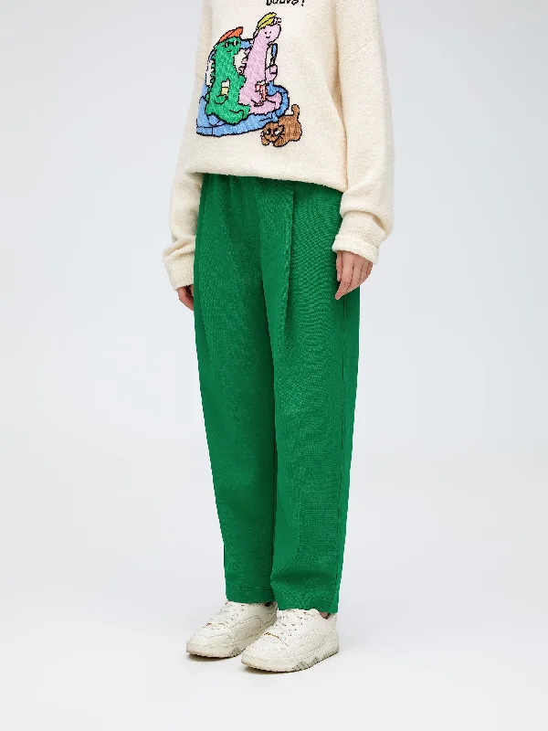 Green Harlequin Knit Pants