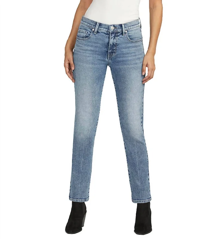 Cassie Slim Fit Mid Rise Jean In Beacon Blue