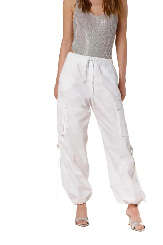 Francis Cargo Pants In White