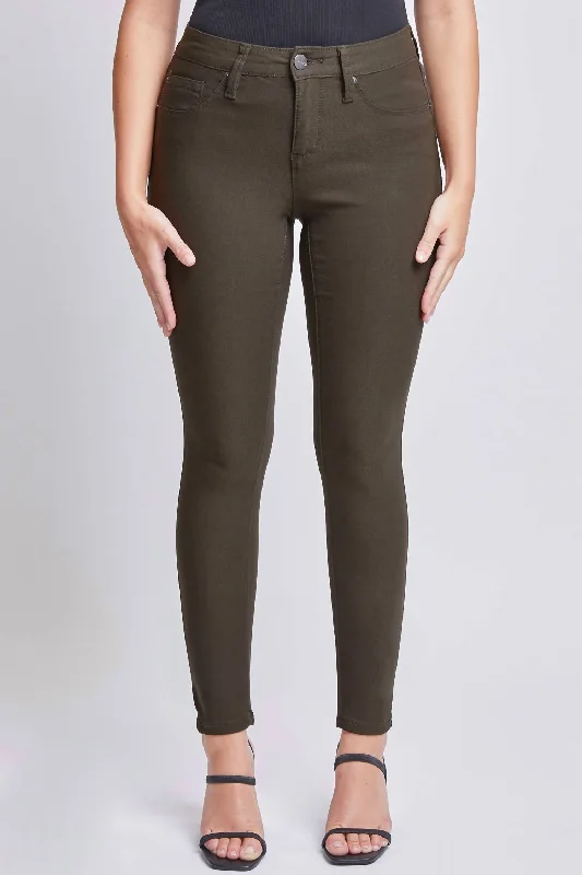 Hyperstretch Skinny Jean In Dark Olive