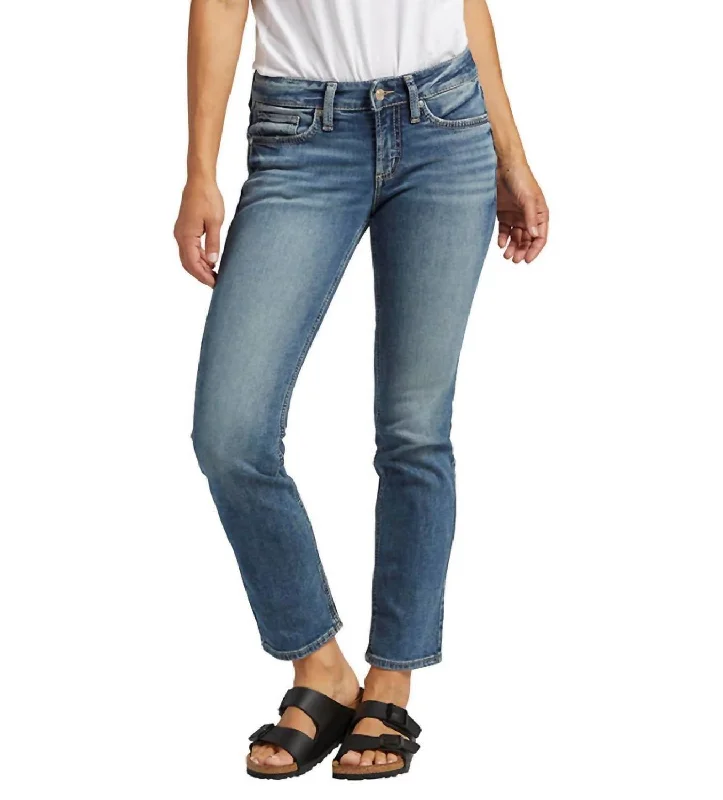 Low-Rise Britt Straight Jean In Indigo Denim