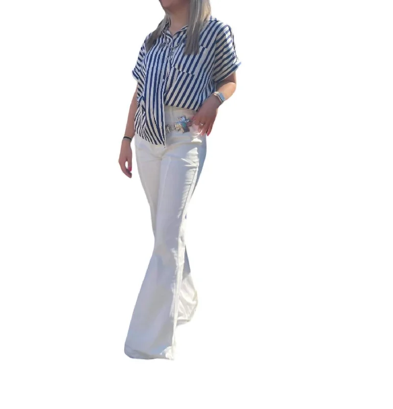 Malina Flare Pants In Off White