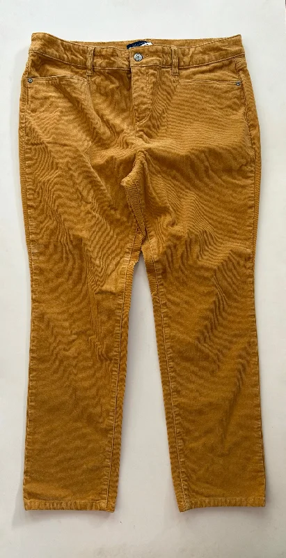 Pants Corduroy By Talbots O In Mustard, Size: 14p