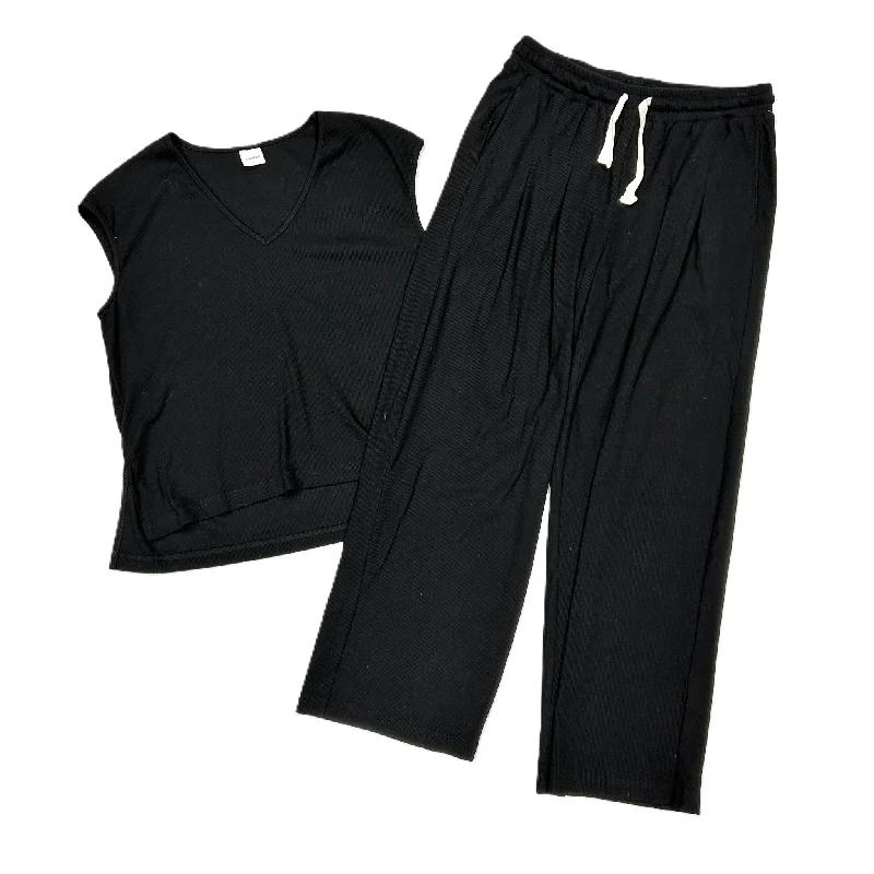 Pants Set 2pc By Xieerduo In Black, Size: L