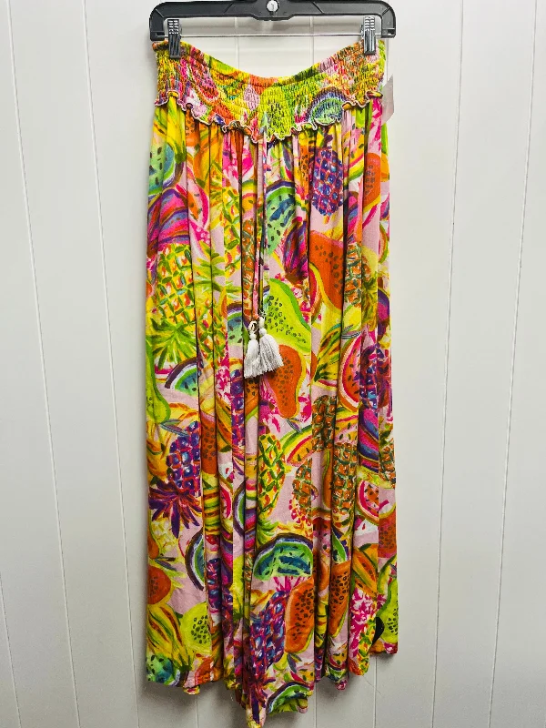 Pants Wide Leg By Clothes Mentor In Orange & Pink, Size: Xl