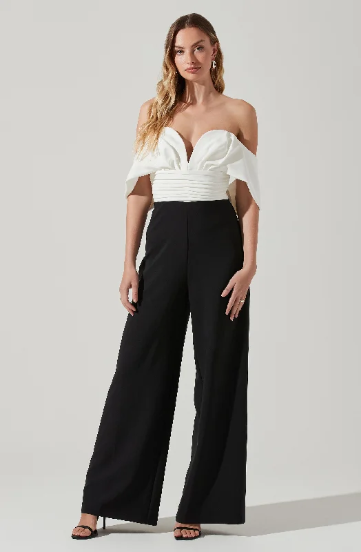 Betania Color Block Wide Leg Jumpsuit