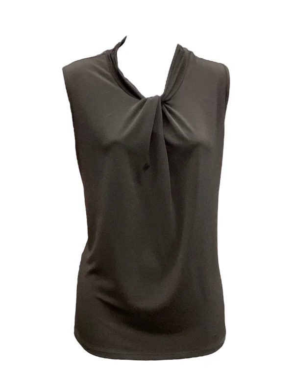 Top Sleeveless By Tahari By Arthur Levine In Black, Size: L