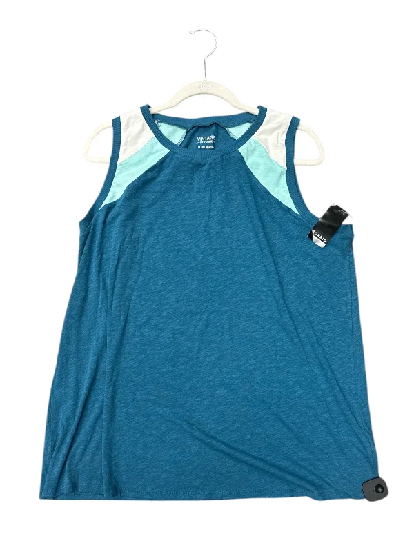 Top Sleeveless By Torrid In Blue, Size: 2x