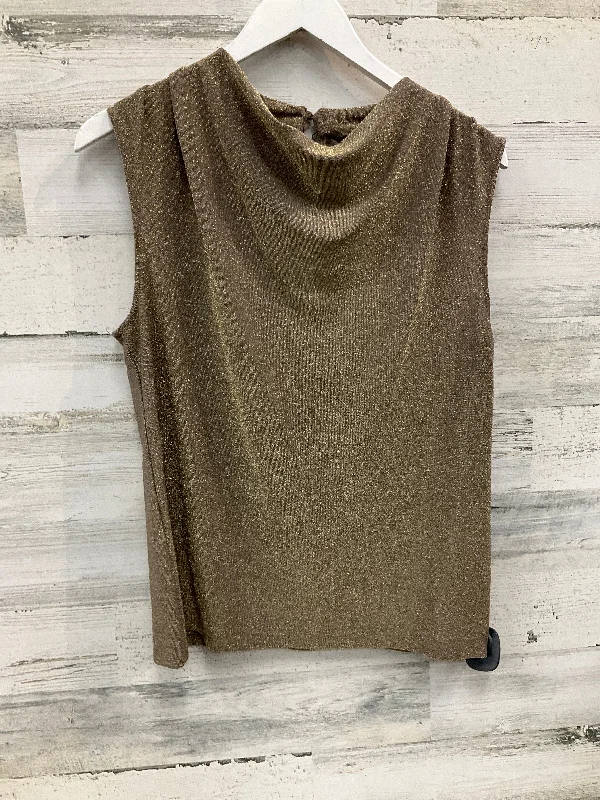 Top Sleeveless By Worthington In Gold, Size: M