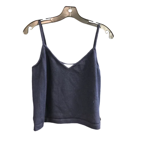 Top Sleeveless Designer By St. John In Navy, Size: L