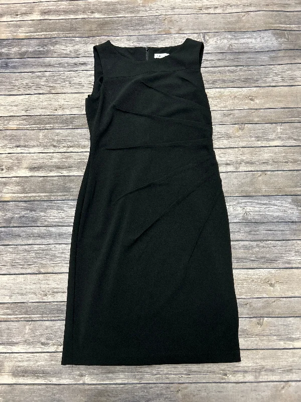 Dress Casual Midi By Calvin Klein In Black, Size: M