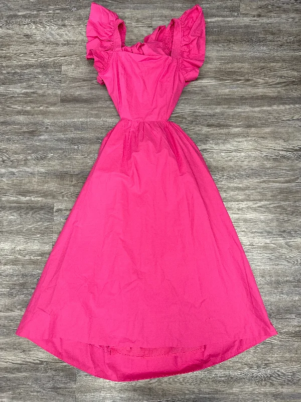 Dress Casual Midi By Hyacinth House In Pink, Size: S