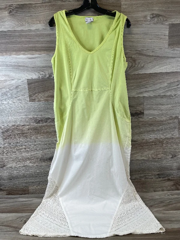 Green Dress Casual Maxi Clothes Mentor, Size L