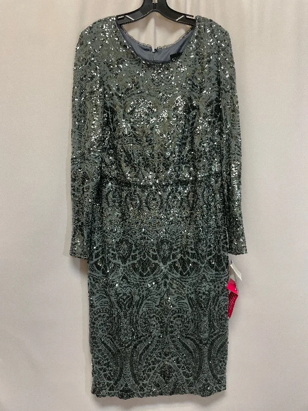 Green Dress Party Midi Betsy And Adam, Size Xl