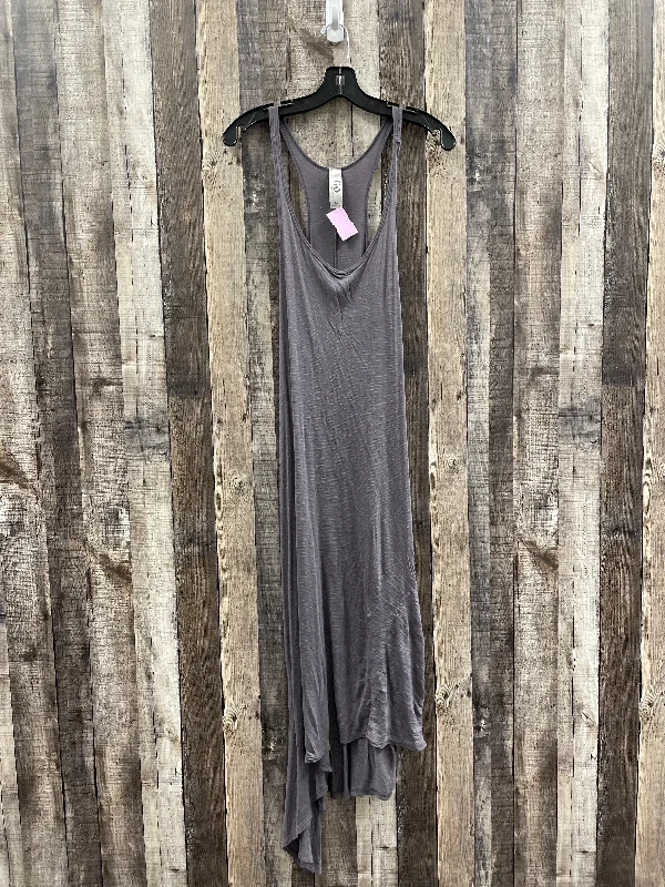 Grey Dress Casual Maxi Cme, Size M