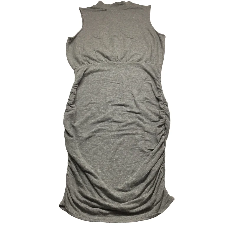 Grey Dress Casual Maxi Express, Size L