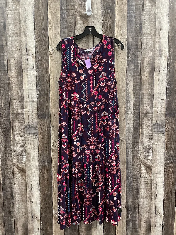 Mauve Dress Casual Maxi Beachlunchlounge, Size L