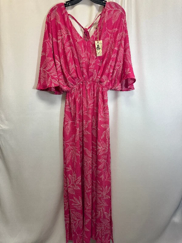 Pink Dress Casual Maxi Easel, Size S