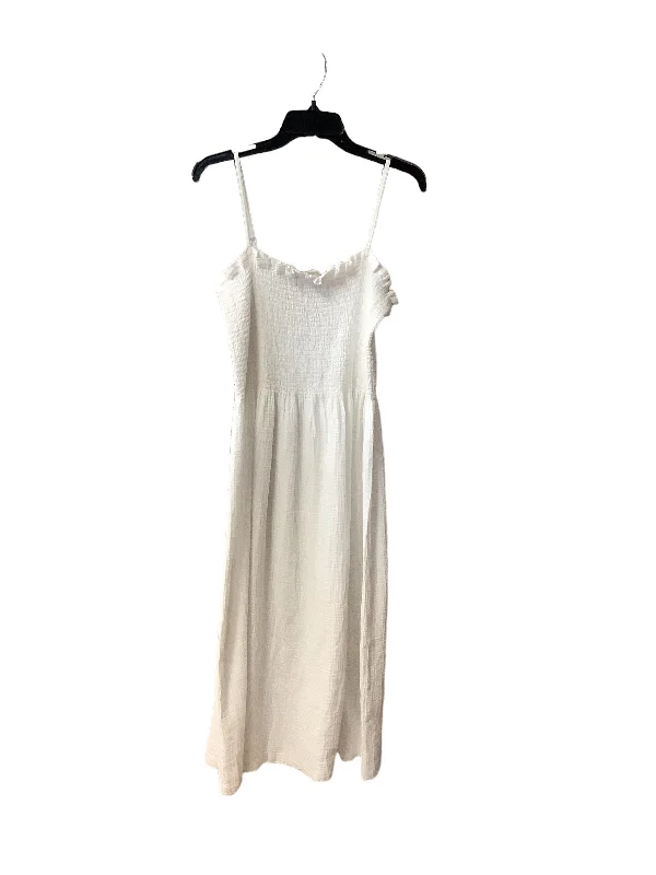 White Dress Casual Maxi Faherty, Size M