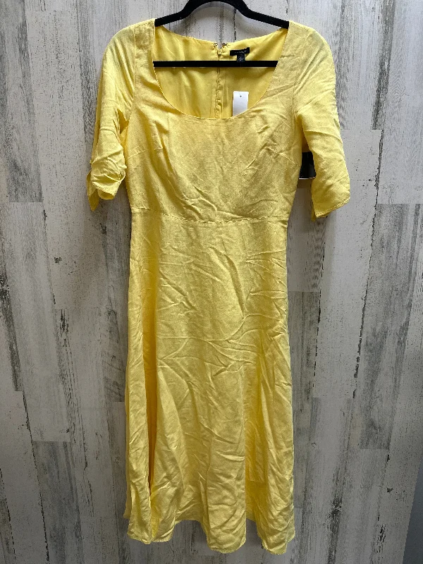 Yellow Dress Casual Maxi Ann Taylor, Size Xs