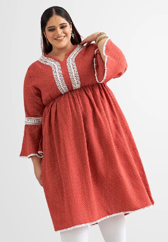 Ashwini Deepavali Peplum Kurta Dress Top