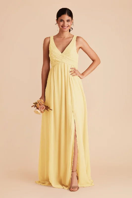 Laurie Empire Dress - Lemon Sorbet