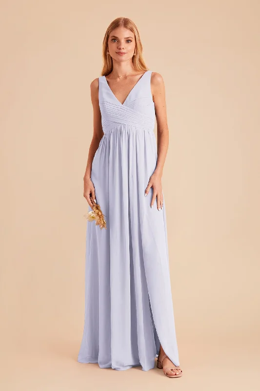 Laurie Empire Dress - Periwinkle Blue