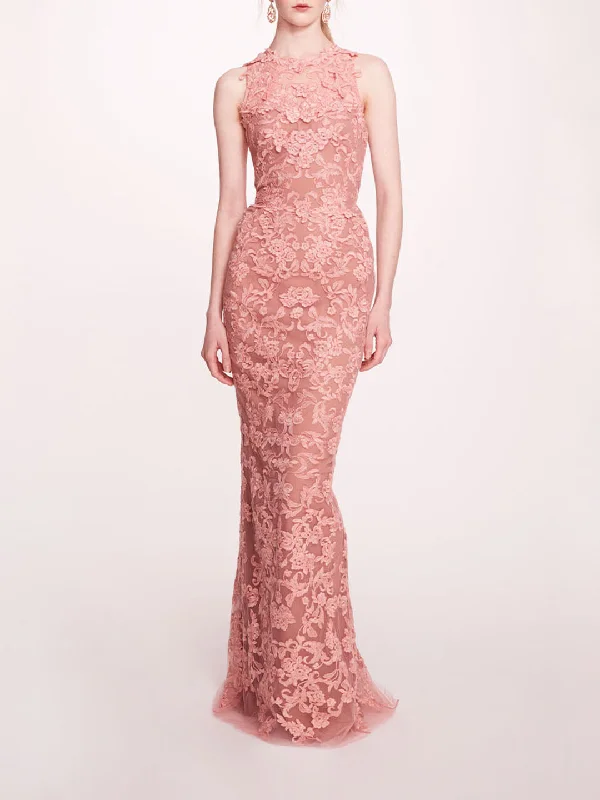 Corded Column Gown