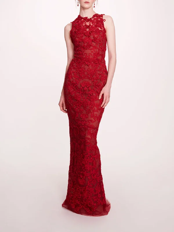 Corded Column Gown