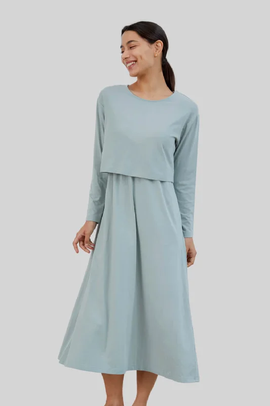 SOFT MODAL Double Layer Nursing Dress