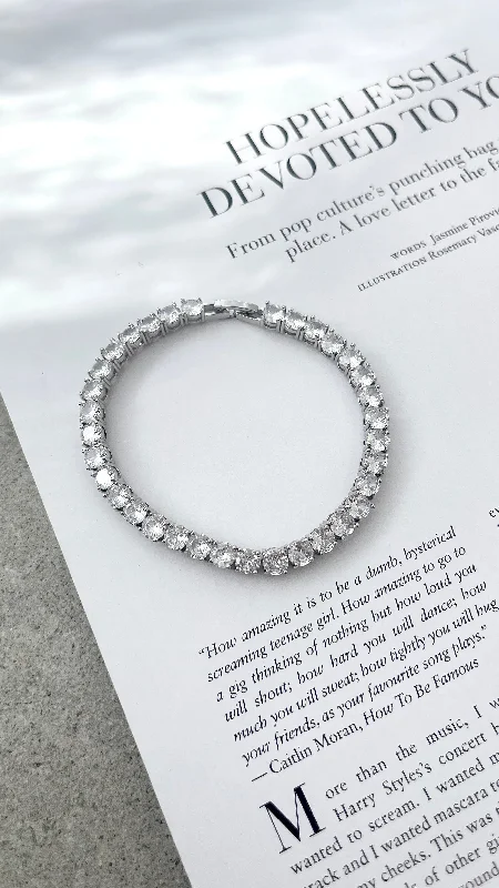 Tennis Bracelet - Crystal/Silver