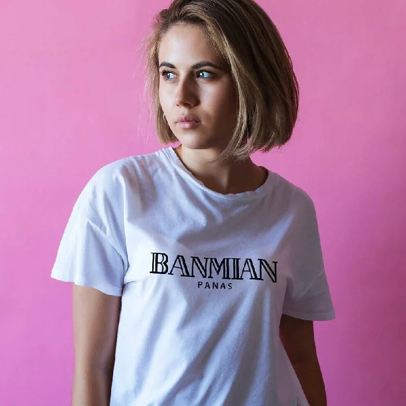 Banmian Panas Crew Neck S-Sleeve T-shirt