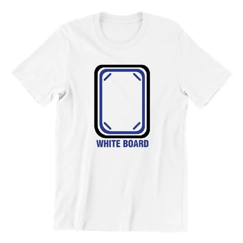 White Board Tile Crew Neck S-Sleeve T-shirt